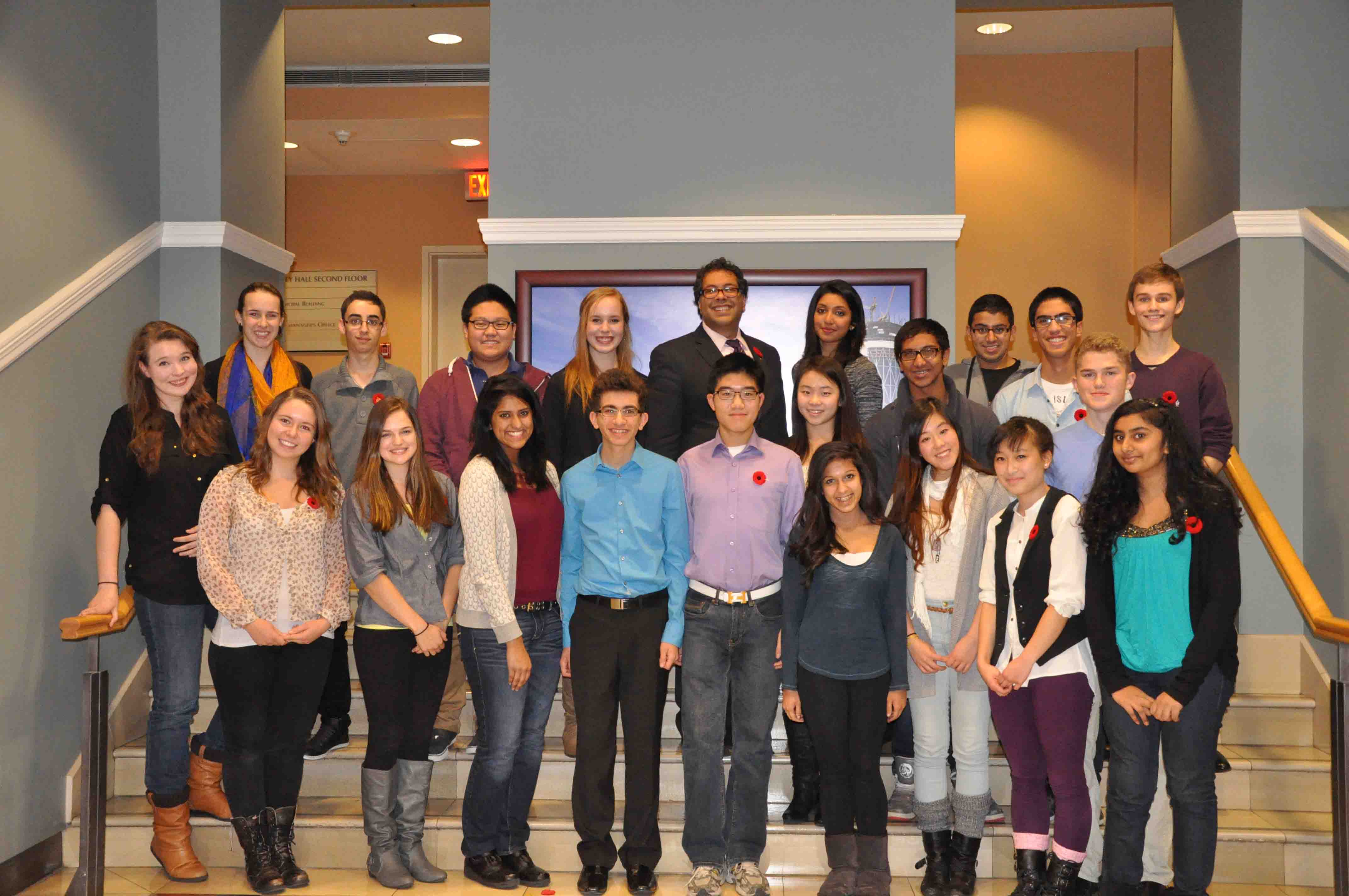 Kat (far left) with the 2012-2013 Mayor's Youth Council